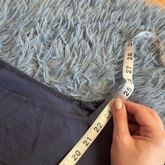 Doroteyya Tsarska Blue Gray Long Linen Vest Cardigan Size XL - Picture 4 of 6